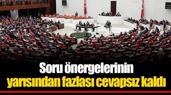 Soru önergelerinin yarısından fazlası cevapsız kaldı