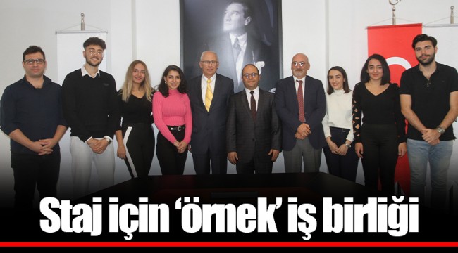 Staj için ‘örnek’ iş birliği