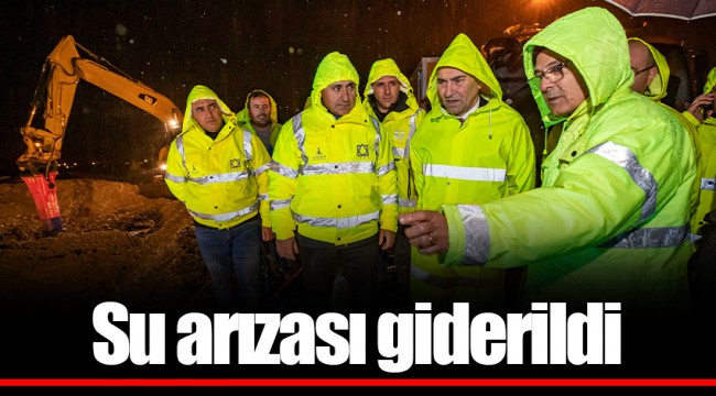 Su arızası giderildi