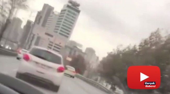 TEM ve Şile Otoyolu'nda “makas” terörü kamerada