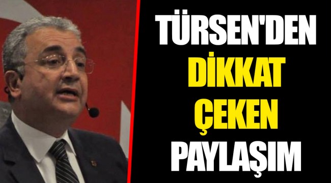 TÜRSEN'DEN DİKKAT ÇEKEN PAYLAŞIM