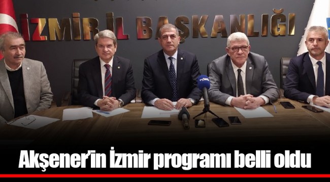 Akşener'in İzmir programı belli oldu