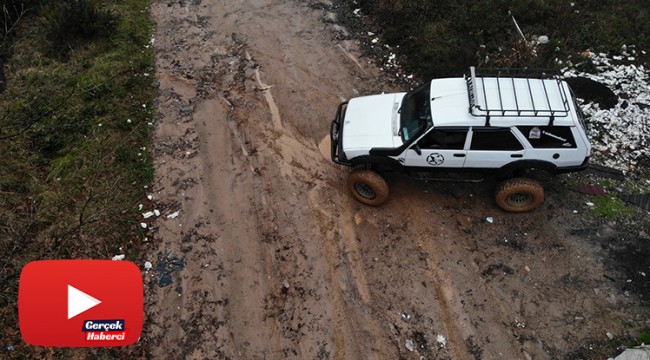 Baba yadigarı 1996 model aracını off-road cipine çevirdi, görenler şaşkına döndü