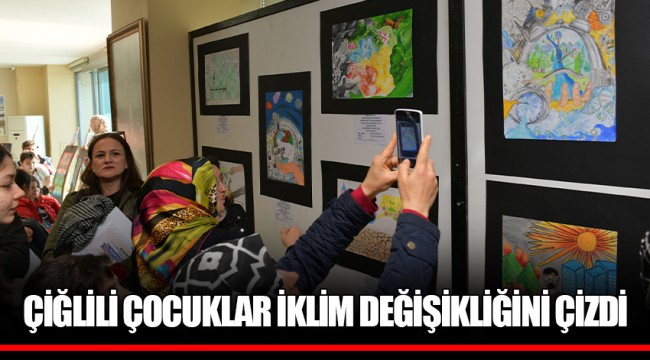 ÇİĞLİLİ ÇOCUKLAR İKLİM DEĞİŞİKLİĞİNİ ÇİZDİ