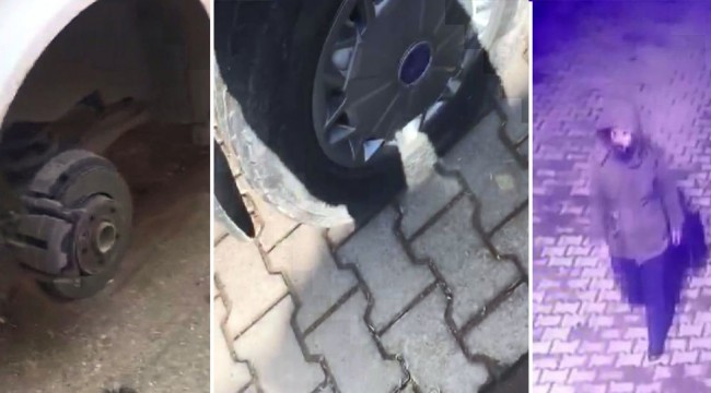 Depremin ardından Diyarbakır'da bir kişi elindeki bıçakla 160 aracın lastiklerini patlattı