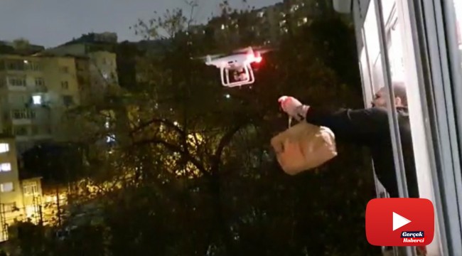 Drone ile çorba servisi