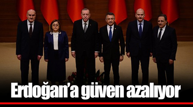 Erdoğan’a güven azalıyor