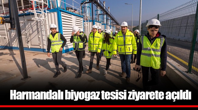 Harmandalı biyogaz tesisi ziyarete açıldı