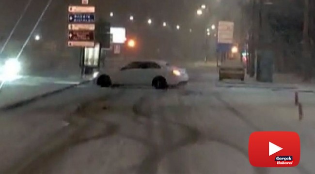 Karda drift pahalıya patladı