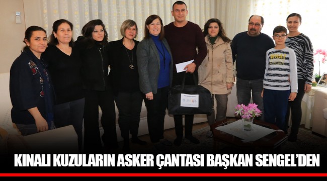 KINALI KUZULARIN ASKER ÇANTASI BAŞKAN SENGEL’DEN