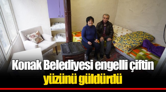 Konak Belediyesi engelli çiftin yüzünü güldürdü