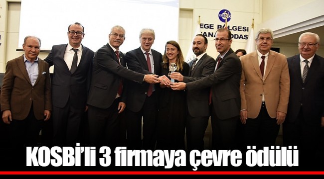 KOSBİ’li 3 firmaya çevre ödülü