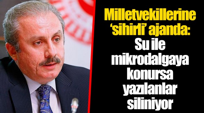 Milletvekillerine ‘sihirli’ ajanda: Su ile mikrodalgaya konursa yazılanlar siliniyor