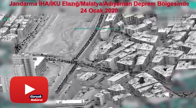 Milli İHA’ların gözünden deprem bölgesi