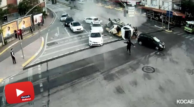 Mobese kameralarına yansıyan kazalar, 'bu kadar da olmaz' dedirtti
