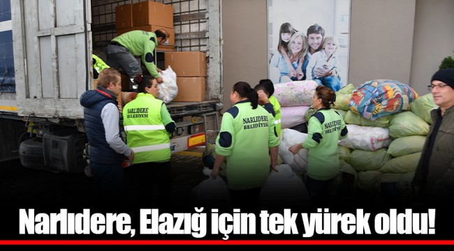 Narlıdere, Elazığ için tek yürek oldu!