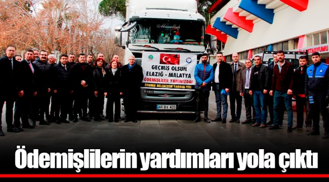 Ödemişlilerin yardımları yola çıktı
