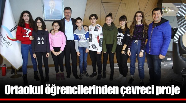Ortaokul öğrencilerinden çevreci proje