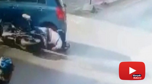 Yürekleri ağza getiren kaza kamerada