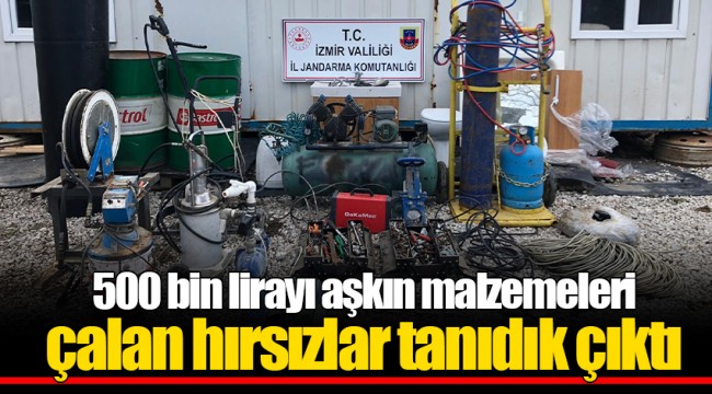 500 bin lirayı aşkın malzemeleri çalan hırsızlar tanıdık çıktı