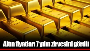 Altın fiyatları 7 yılın zirvesini gördü