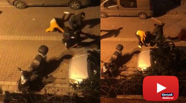 Avcılar'da sopalı, sandalyeli kavga kamerada