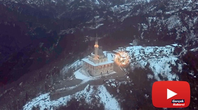 Beyaza bürünen Türkiye havadan görüntülendi