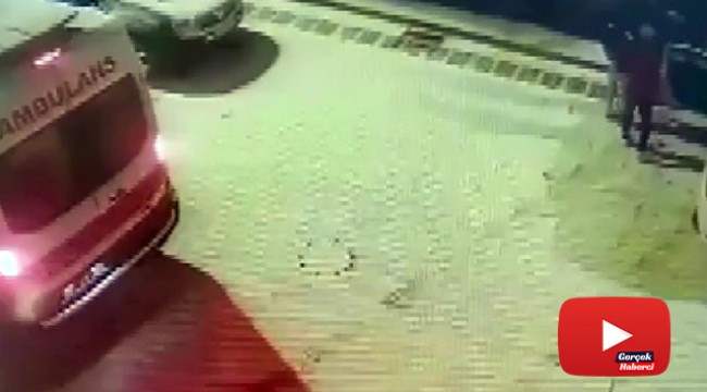 Buzda kayan otomobilin kaza anı kameralara yansıdı
