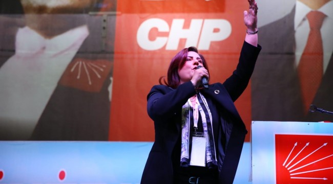 CHP Aydın'da 'Hedef Türkiye Mazbatası' sloganı ile kongreye gitti