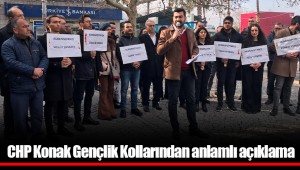 CHP Konak Gençlik Kollarından anlamlı açıklama