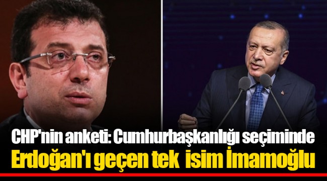 CHP'nin anketi: Cumhurbaşkanlığı seçiminde Erdoğan'ı tek geçen isim İmamoğlu