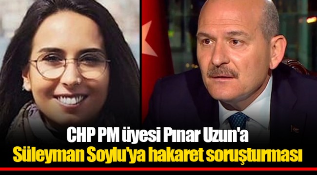 CHP PM üyesi Pınar Uzun'a Süleyman Soylu'ya hakaret soruşturması