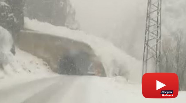 Çığ düşme anı kamerada