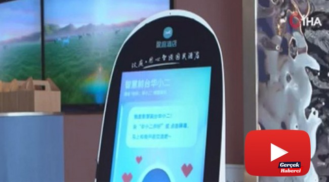 Çin'de bir otelde salgına karşı robotlu önlem