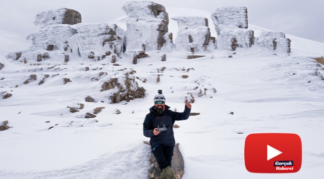 Dünya harikası Nemrut Dağı’nın eşsiz güzelliği havadan görüntülendi