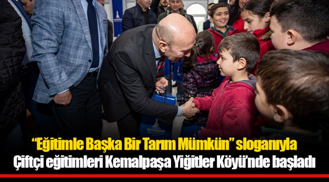 “Eğitimle Başka Bir Tarım Mümkün” sloganıyla Çiftçi eğitimleri Kemalpaşa Yiğitler Köyü’nde başladı