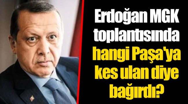 Erdoğan MGK toplantısında hangi Paşa'ya kes ulan diye bağırdı?