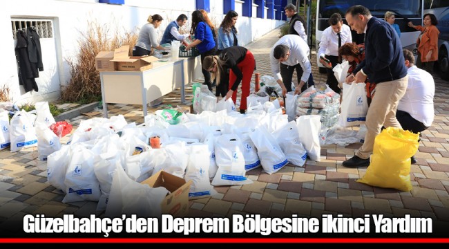 Güzelbahçe’den Deprem Bölgesine ikinci Yardım
