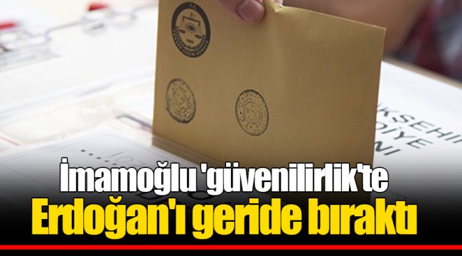 İmamoğlu 'güvenilirlik'te Erdoğan'ı geride bıraktı