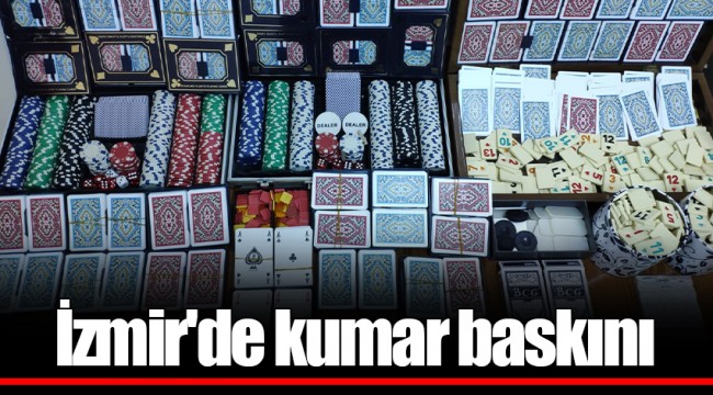 İzmir'de kumar baskını