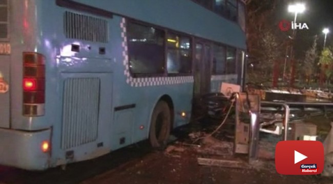 Kartal'da durağa dalan otobüs şoförüne ev hapsi