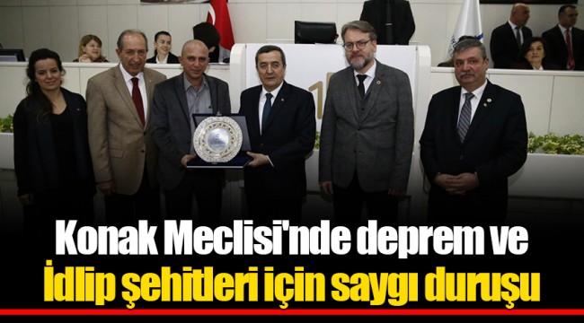 Konak Meclisi'nde deprem ve İdlip şehitleri için saygı duruşu