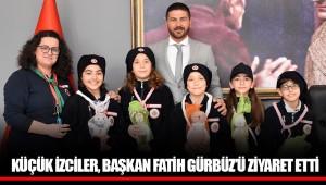 KÜÇÜK İZCİLER, BAŞKAN FATİH GÜRBÜZ’Ü ZİYARET ETTİ