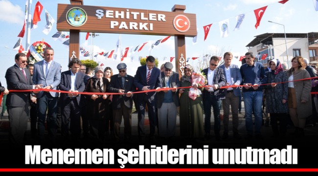 Menemen şehitlerini unutmadı