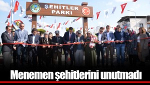 Menemen şehitlerini unutmadı