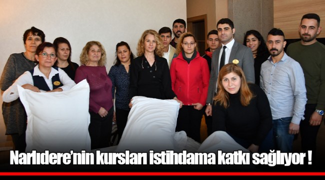 Narlıdere’nin kursları istihdama katkı sağlıyor !