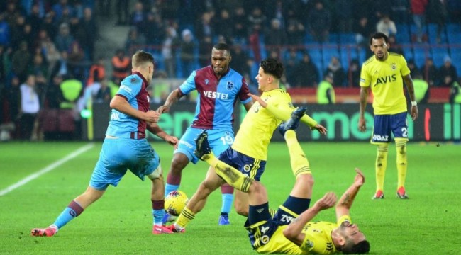 Süper Lig'in 20. haftasında Trabzonspor, konuk ettiği Fenerbahçe'yi 2-1 yendi