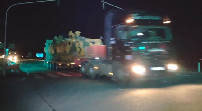 Suriye sınırına araç sevkiyatı hız kazandı