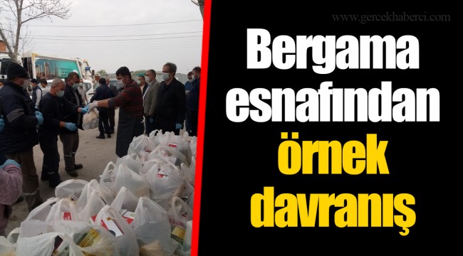 Bergama esnafından örnek davranış