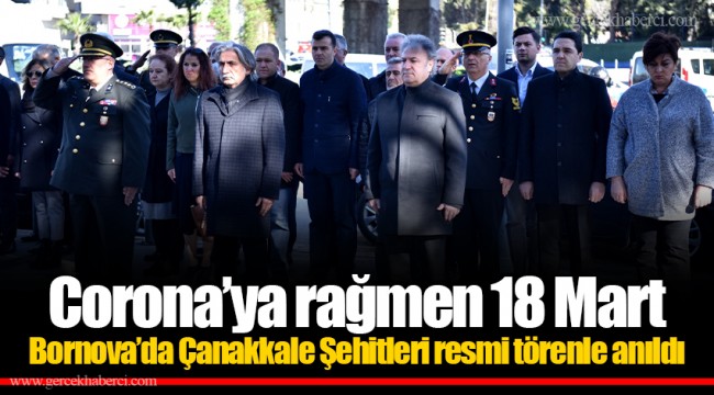 Bornova’da Çanakkale Şehitleri resmi törenle anıldı   